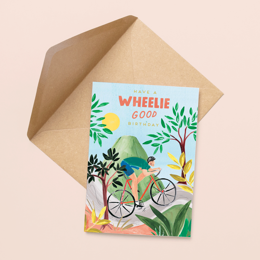 Bike on Birthday Card