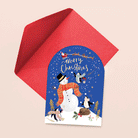 Snowman on Birthday Card